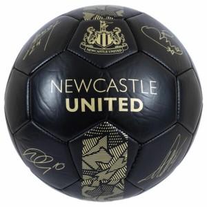 Newcastle United FC Signature Football Size 5, Black and Gold | English Premier League Club Footballs | Footballs | Newcastle United FC Merchandise FC