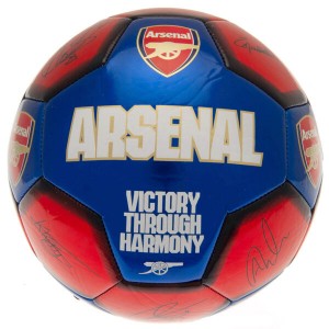 Arsenal FC Size 5 Signature Football-Red | Footballs | English Premier League Club Footballs | Arsenal FC Merchandise