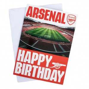Arsenal FC Musical Birthday Card | Arsenal FC Merchandise