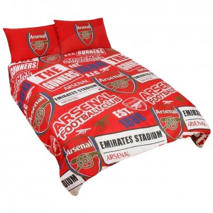 Arsenal FC Double Duvet Cover and Pillowcase | Arsenal FC Merchandise