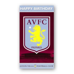 Aston Villa FC Birthday Card | Aston Villa FC Merchandise