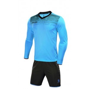 Kelme Goalkeeper Shirt and Short Set Adult Size Small Sky Blue/Black | Goalkeepers Equipment | Goalkeepers Shirts, Shorts and Pants  | Home