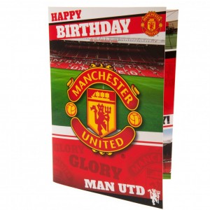 Manchester United FC Musical Birthday Card | Manchester United FC Merchandise