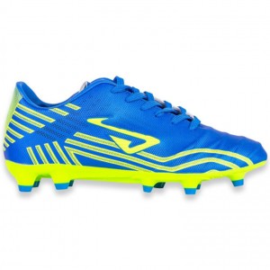 Nomis Prodigy Junior FG Football Boots Blue/Lime Size US 13Child's, UK12 Childs | Junior Football Boots  | Footwear
