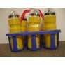Water Bottle Carrier and Six Bottles 