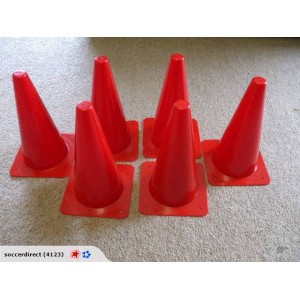 38cm Witches Hat Cones Set of 6  | Coaching Equipment | Matchday Equipment | Coaching & Matchday Equipment | Coaching Equipment