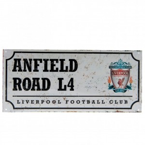 Liverpool FC Anfield Road Street Sign-Retro | Liverpool FC Merchandise