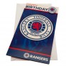 Rangers FC Birthday Card and Button Badge