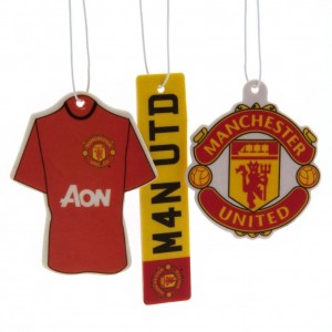 Manchester United FC Air Freshener 3 Pack | Manchester United FC Merchandise