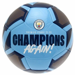 Manchester City FC Size 5 Football , Champions Again | English Premier League Club Footballs | Footballs | Manchester City FC Merchandise