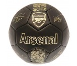 Arsenal FC Signature Football Size 5, Black and Gold